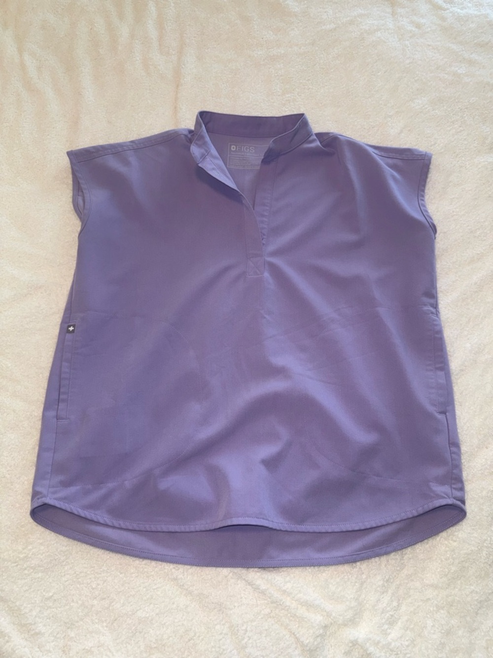 Figs light purple Rafaela top